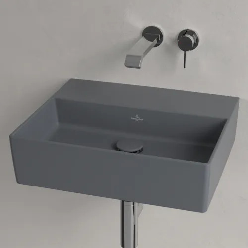 VILLEROY BOCH Umyvadlo Memento 2.0, 500 x 420 x 140 mm, Graphite CeramicPlus, bez přepadu #4A2253I4, obrázek 3
