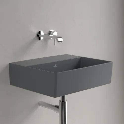 VILLEROY BOCH Umyvadlo Memento 2.0, 500 x 420 x 140 mm, Graphite CeramicPlus, bez přepadu #4A2253I4, obrázek 2