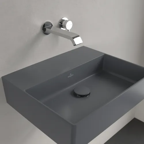 VILLEROY BOCH Umyvadlo Memento 2.0, 500 x 420 x 140 mm, Graphite CeramicPlus, bez přepadu #4A2253I4, obrázek 7