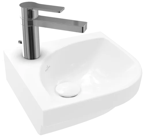VILLEROY BOCH Subway 3.0 Rohové umyvadlo, 320 x 320 x 145 mm, bílá alpská, bez přepadu, neleštěné #43714601