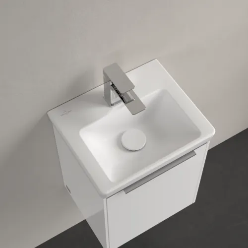 VILLEROY BOCH Umyvadlo Subway 3.0, 370 x 305 x 130 mm, Stone White CeramicPlus, bez přepadu #437038RW, obrázek 4