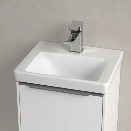 VILLEROY BOCH Umyvadlo Subway 3.0, 370 x 305 x 130 mm, Stone White CeramicPlus, bez přepadu #437038RW, obrázek 3
