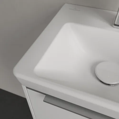VILLEROY BOCH Umyvadlo Subway 3.0, 370 x 305 x 130 mm, Stone White CeramicPlus, bez přepadu #437038RW, obrázek 5