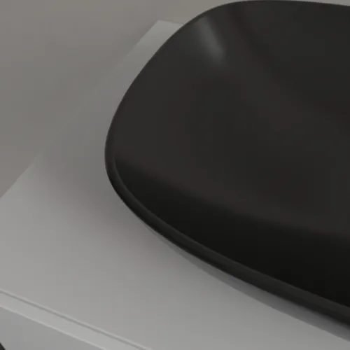 VILLEROY BOCH Umyvadlo na desku Loop & Friends, 560 x 380 x 120 mm, Ebony CeramicPlus, bez přepadu #4A4901S5, obrázek 5
