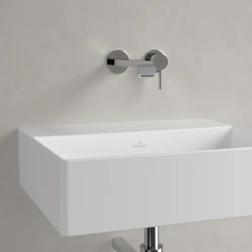 VILLEROY BOCH Umyvadlo Memento 2.0, 500 x 420 x 140 mm, Stone White CeramicPlus, bez přepadu, leštěné #4A225FRW, obrázek 6
