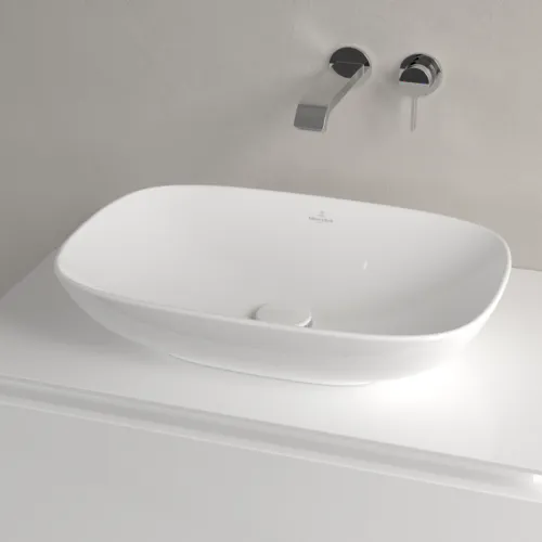 VILLEROY BOCH Umyvadlo na desku Loop & Friends, 560 x 380 x 120 mm, bílá Alpine CeramicPlus, bez přepadu #4A4901R1, obrázek 4