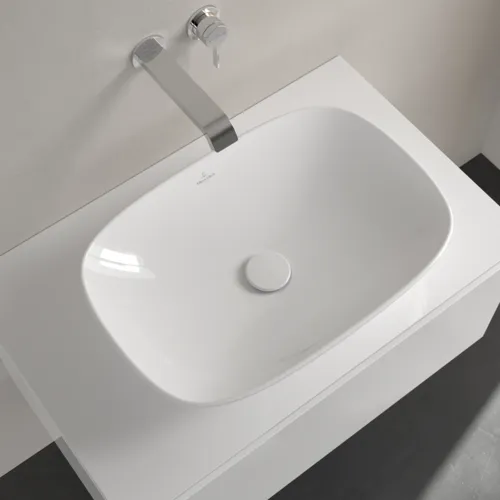 VILLEROY BOCH Umyvadlo na desku Loop & Friends, 560 x 380 x 120 mm, bílá Alpine CeramicPlus, bez přepadu #4A4901R1, obrázek 5