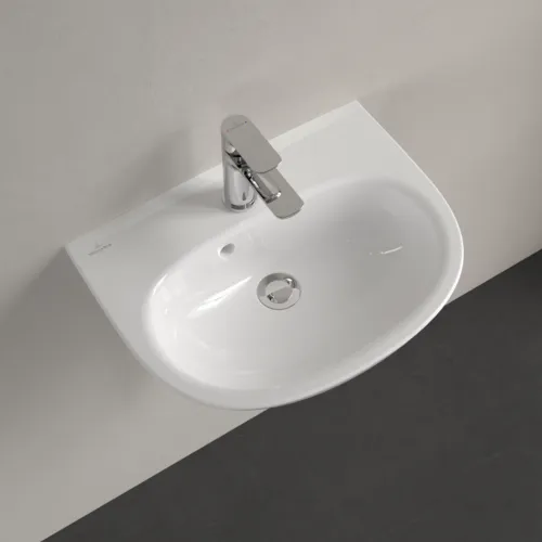 VILLEROY BOCH Umyvadlo na ruční mytí O.novo, 500 x 380 x 160 mm, alpská bílá, s přepadem #43405001, obrázek 5