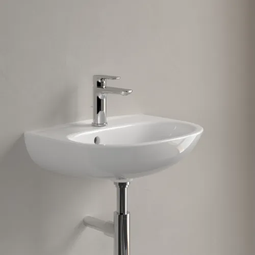 VILLEROY BOCH Umyvadlo na ruční mytí O.novo, 500 x 380 x 160 mm, alpská bílá, s přepadem #43405001, obrázek 3