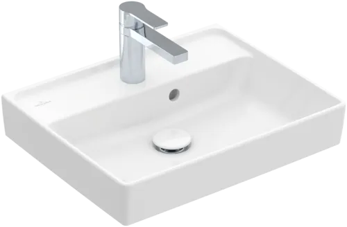 VILLEROY BOCH Umyvadlo Collaro s ručním oplachováním, 500 x 400 x 150 mm, bílá Alpine, s přepadem, leštěné #43345G01