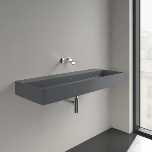 VILLEROY BOCH Umyvadlo Memento 2.0, 1200 x 470 x 150 mm, Graphite CeramicPlus, bez přepadu #4A22C3I4, obrázek 2