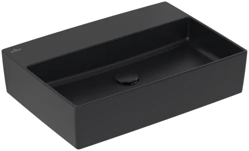 VILLEROY BOCH Memento 2.0 umyvadlo na desku, 600 x 420 x 140 mm, Pure Black CeramicPlus, bez přepadu #4A0763R7