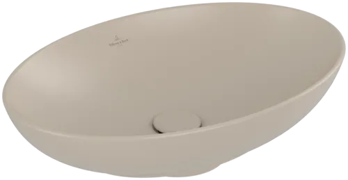 VILLEROY BOCH Umyvadlo na desku Loop & Friends, 560 x 380 x 120 mm, Almond CeramicPlus, s přepadem #4A4700AM