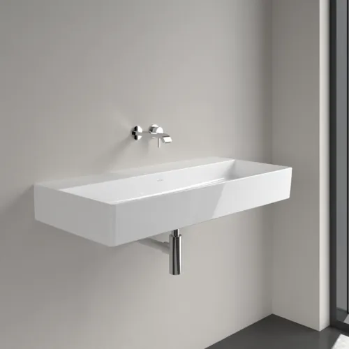 VILLEROY BOCH Umyvadlo Memento 2.0, 1000 x 470 x 135 mm, bílá Alpine CeramicPlus, bez přepadu #4A22A3R1, obrázek 3
