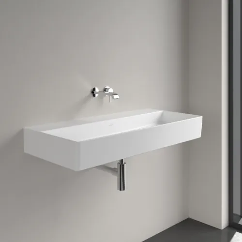 VILLEROY BOCH Umyvadlo Memento 2.0, 1000 x 470 x 135 mm, Stone White CeramicPlus, bez přepadu #4A22A3RW, obrázek 2