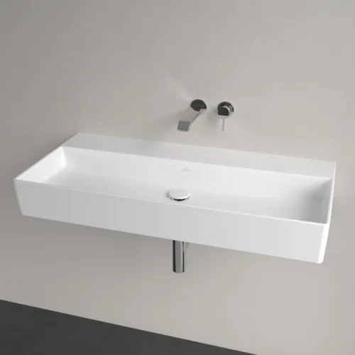 VILLEROY BOCH Umyvadlo Memento 2.0, 1000 x 470 x 135 mm, Stone White CeramicPlus, bez přepadu #4A22A3RW, obrázek 3
