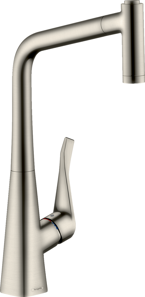 HANSGROHE Metris M71 jednopáková kuchyňská baterie 320, výsuvný výtok, 2 trysky, sBox #73801800