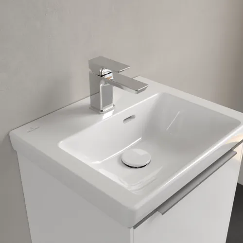 VILLEROY BOCH Umyvadlo Subway 3.0, 450 x 370 x 145 mm, bílá Alpine CeramicPlus, s přepadem #4370FKR1, obrázek 7