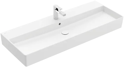 VILLEROY BOCH Umyvadlo Memento 2.0, 1200 x 470 x 150 mm, Stone White CeramicPlus, s přepadem #4A22C5RW