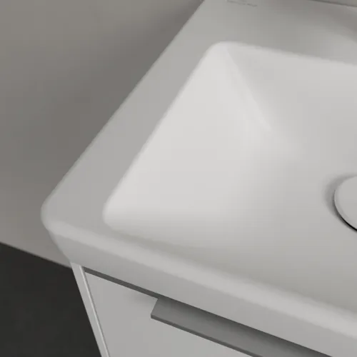 VILLEROY BOCH Umyvadlo Subway 3.0, 450 x 370 x 145 mm, Stone White CeramicPlus, s přepadem #4370FKRW, obrázek 5
