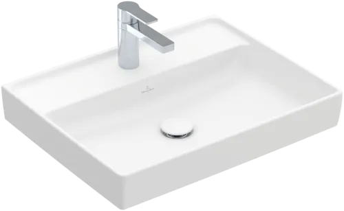 VILLEROY BOCH Umyvadlo Collaro, 600 x 470 x 160 mm, Stone White CeramicPlus, bez přepadu #4A3361RW