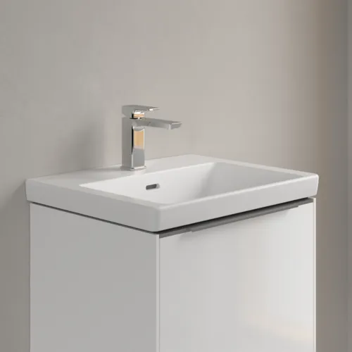 VILLEROY BOCH Umyvadlo Subway 3.0, 550 x 440 x 165 mm, Stone White CeramicPlus, s přepadem #4A70F4RW, obrázek 2