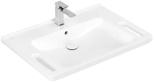 VILLEROY BOCH Umyvadlo ViCare ViCare, 800 x 550 x 180 mm, bílé Alpine CeramicPlus, s přepadem #4A6880R1