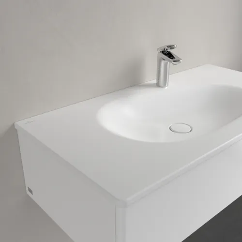 VILLEROY BOCH Umyvadlo na skříňku Antao, 1000 x 500 x 150 mm, Stone White CeramicPlus, bez přepadu #4A76A2RW, obrázek 7