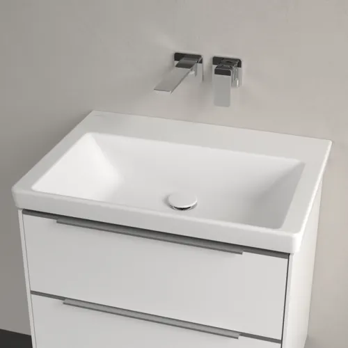 VILLEROY BOCH Umyvadlo Subway 3.0, 650 x 470 x 165 mm, Stone White CeramicPlus, bez přepadu #4A7068RW, obrázek 3