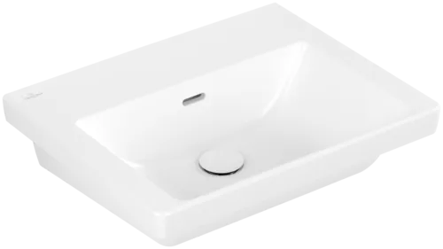 VILLEROY BOCH Umyvadlo Subway 3.0, 550 x 440 x 165 mm, Stone White CeramicPlus, s přepadem, neleštěné #4A7057RW