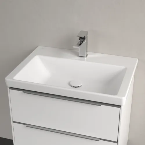 VILLEROY BOCH Umyvadlo Subway 3.0, 650 x 470 x 165 mm, Stone White CeramicPlus, bez přepadu #4A7066RW, obrázek 3