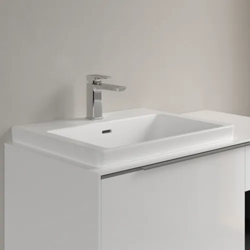 VILLEROY BOCH Umyvadlo Subway 3.0, 600 x 470 x 165 mm, Stone White CeramicPlus, s přepadem, leštěné #4A706GRW, obrázek 2