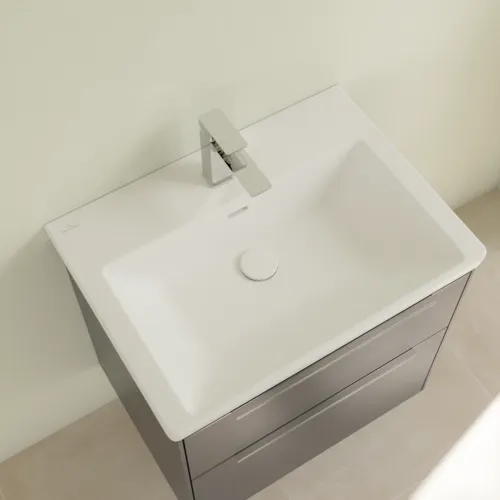 VILLEROY BOCH Umyvadlo Subway 3.0, 650 x 470 x 165 mm, Stone White CeramicPlus, s přepadem #4A7065RW, obrázek 7