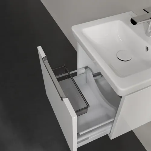 VILLEROY BOCH Subway 2.0 Vanity unit, 1 zásuvka, 440 x 420 x 352 mm, lesklá bílá #A68410DH, obrázek 6