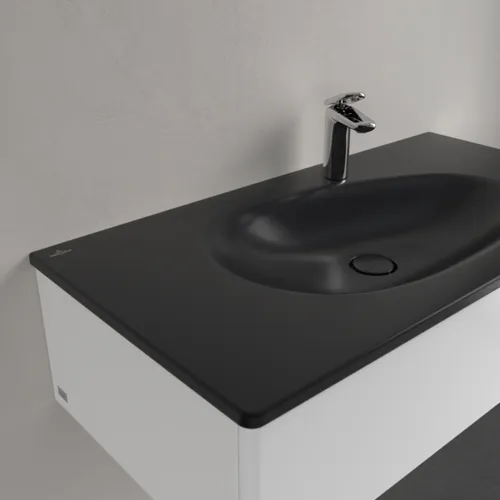 VILLEROY BOCH Umyvadlo na skříňku Antao, 1000 x 500 x 150 mm, Pure Black CeramicPlus, bez přepadu #4A76A2R7, obrázek 7