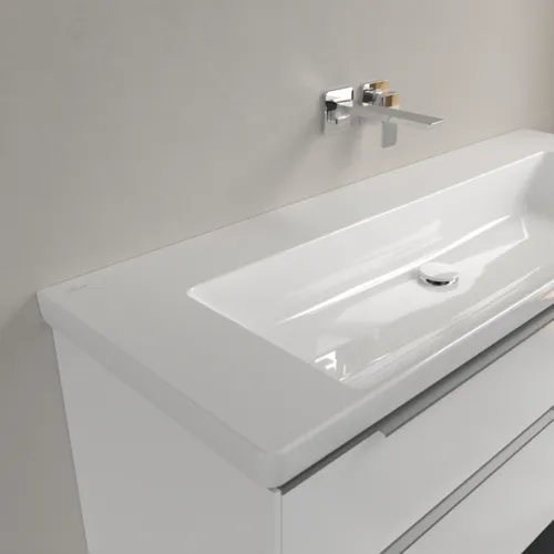 VILLEROY BOCH Skříňkové umyvadlo Subway 3.0, 1300 x 475 x 170 mm, bílá alpská, bez přepadu #4A70D301, obrázek 7