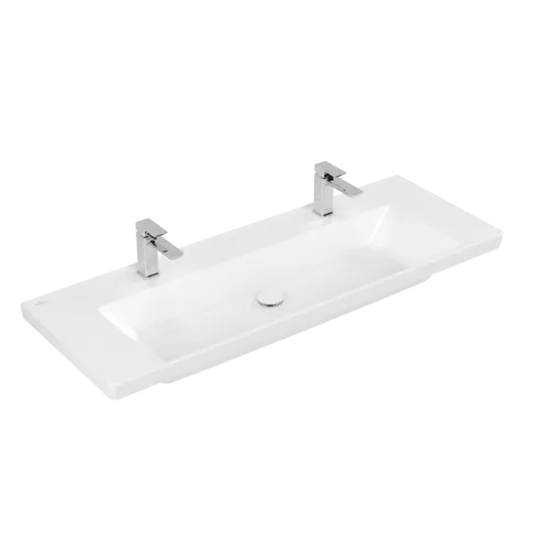 VILLEROY BOCH Umyvadlo na skříňku Subway 3.0, 1300 x 475 x 170 mm, Stone White CeramicPlus, bez přepadu #4A70D1RW