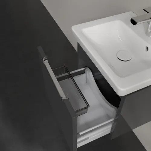 VILLEROY BOCH Subway 2.0 Vanity unit, 1 zásuvka, 440 x 420 x 352 mm, lesklá šedá #A68410FP, obrázek 6
