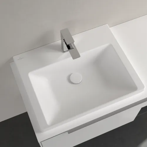 VILLEROY BOCH Umyvadlo Subway 3.0, 600 x 470 x 165 mm, Stone White CeramicPlus, bez přepadu, leštěné #4A706LRW, obrázek 4