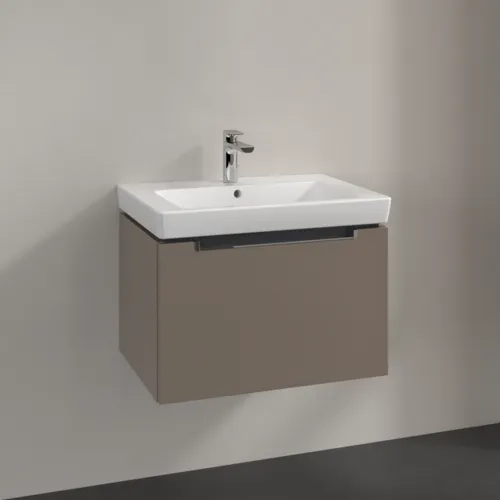 VILLEROY BOCH Subway 2.0 Vanity unit, 1 zásuvka, 637 x 420 x 454 mm, Truffle Grey #A68810VG, obrázek 2