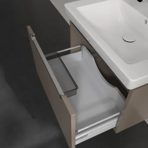 VILLEROY BOCH Subway 2.0 Vanity unit, 1 zásuvka, 637 x 420 x 454 mm, Truffle Grey #A68810VG, obrázek 6