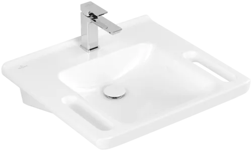 VILLEROY BOCH Umyvadlo ViCare ViCare, 600 x 550 x 180 mm, bílé Alpine CeramicPlus, bez přepadu #4A6861R1