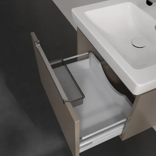 VILLEROY BOCH Subway 2.0 Vanity unit, 1 zásuvka, 587 x 420 x 454 mm, Truffle Grey #A68710VG, obrázek 6