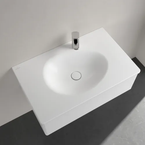 VILLEROY BOCH Umyvadlo na skříňku Antao, 800 x 500 x 150 mm, Stone White CeramicPlus, bez přepadu #4A7581RW, obrázek 4