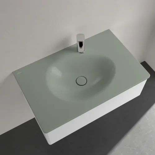 VILLEROY BOCH Umyvadlo na skříňku Antao, 800 x 500 x 150 mm, Morning Green CeramicPlus, bez přepadu #4A7581R8, obrázek 4