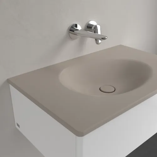 VILLEROY BOCH Umyvadlo na skříňku Antao, 800 x 500 x 150 mm, Almond CeramicPlus, bez přepadu #4A7583AM, obrázek 7