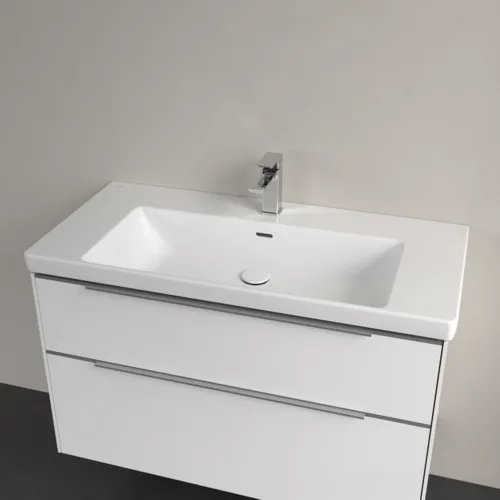 VILLEROY BOCH Skříňkové umyvadlo Subway 3.0, 1000 x 470 x 165 mm, bílá alpská, s přepadem #4A70A501, obrázek 4