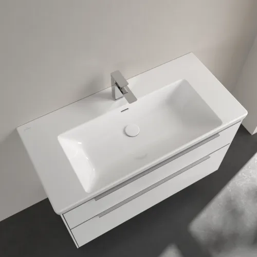 VILLEROY BOCH Skříňkové umyvadlo Subway 3.0, 1000 x 470 x 165 mm, bílá alpská, s přepadem #4A70A501, obrázek 5