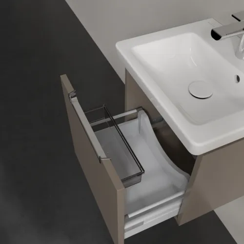 VILLEROY BOCH Subway 2.0 Vanity unit, 1 zásuvka, 440 x 420 x 352 mm, Truffle Grey #A68410VG, obrázek 6