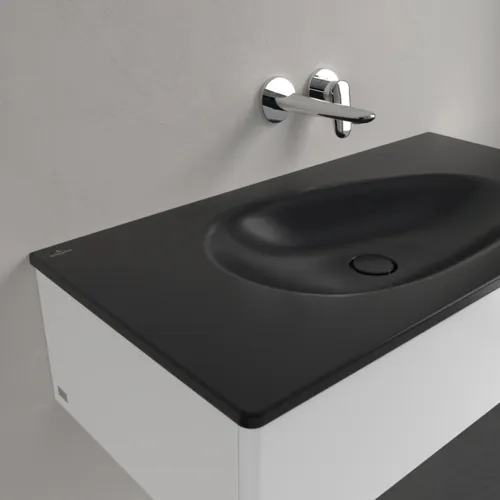 VILLEROY BOCH Umyvadlo na skříňku Antao, 1000 x 500 x 150 mm, Pure Black CeramicPlus, bez přepadu #4A76A3R7, obrázek 7